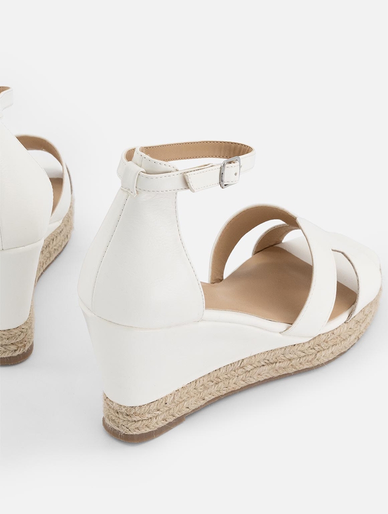 White 2025 strap espadrilles
